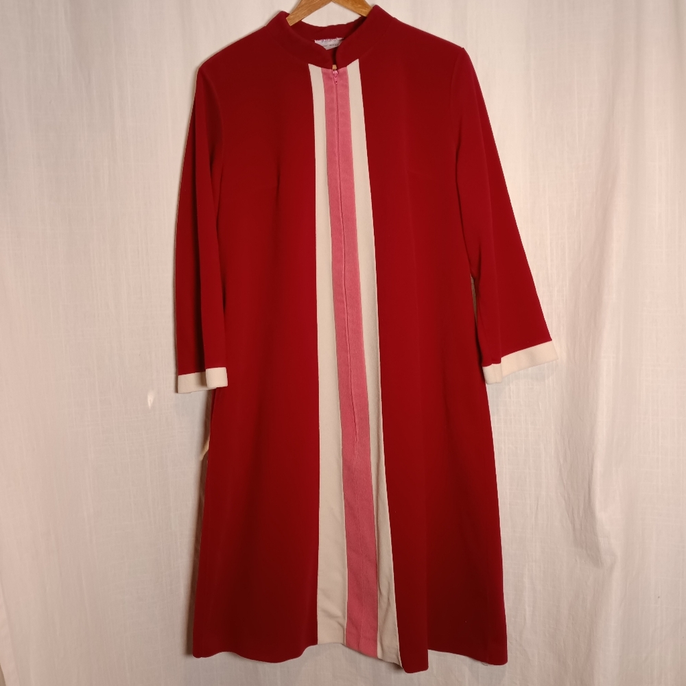 Vintage Velour Zip Front Velour Robe JC Penney